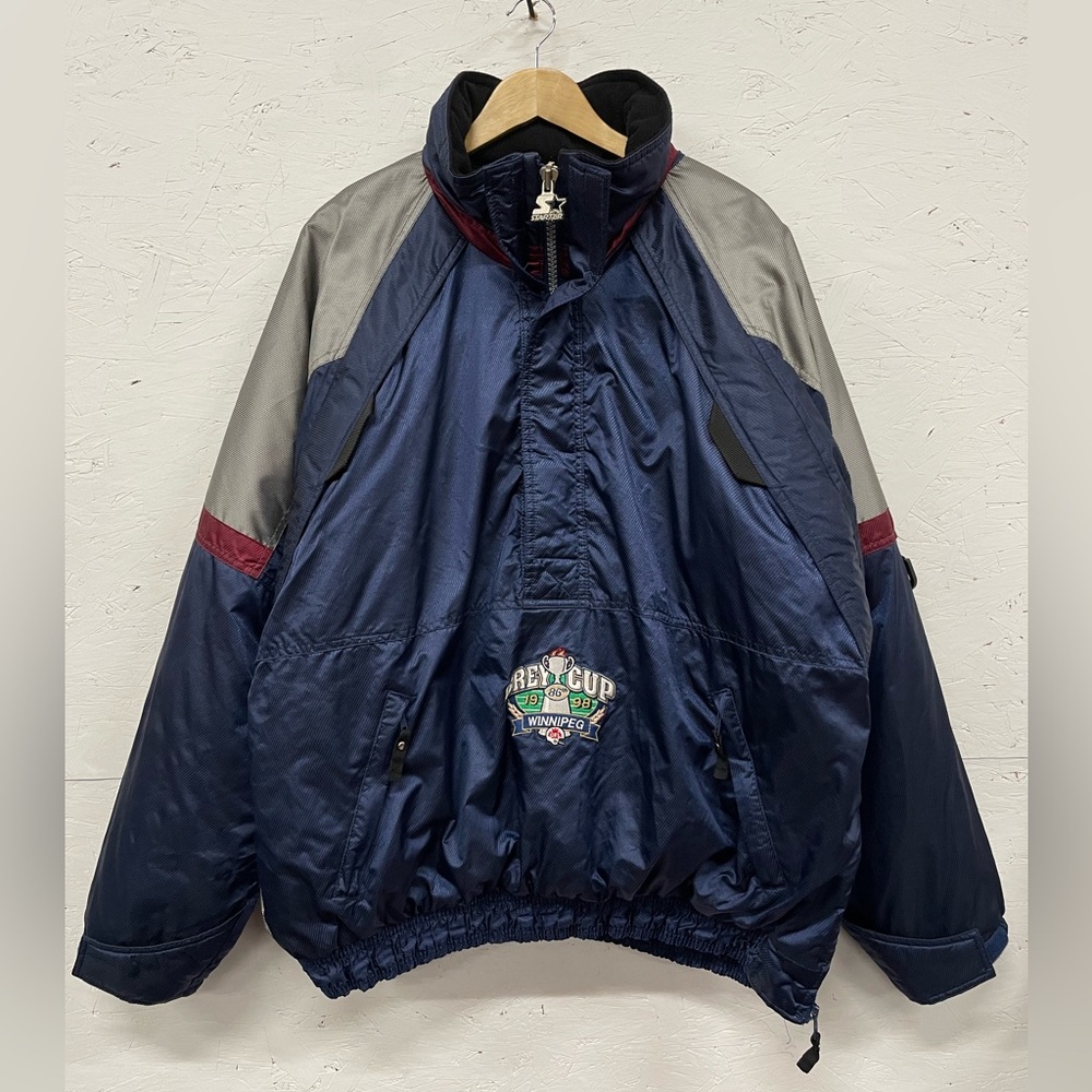 Vintage STARTER CFL Grey Cup 1998 Jacket + Tee, Size XL
